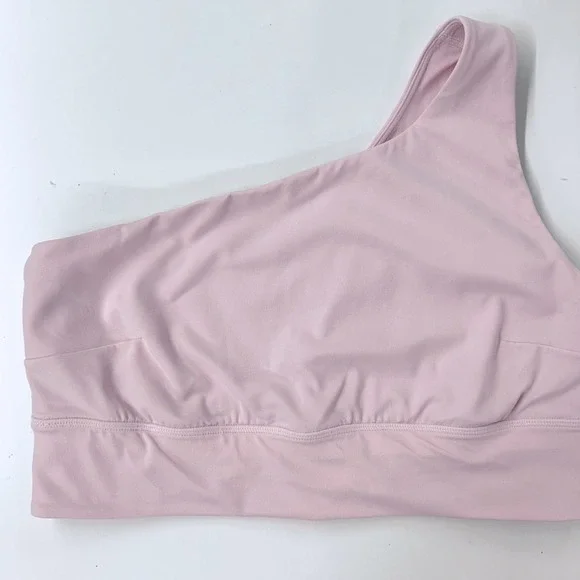 Lululemon Align Asymmetrical Bra Women's Size 14 Pink Light Support One Shoulder - Picture 3 of 7